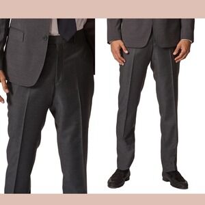 NEW JB Britches [ 40R ] Wool-Poly Stretch Trouser Pants in Charcoal Grey J2141
